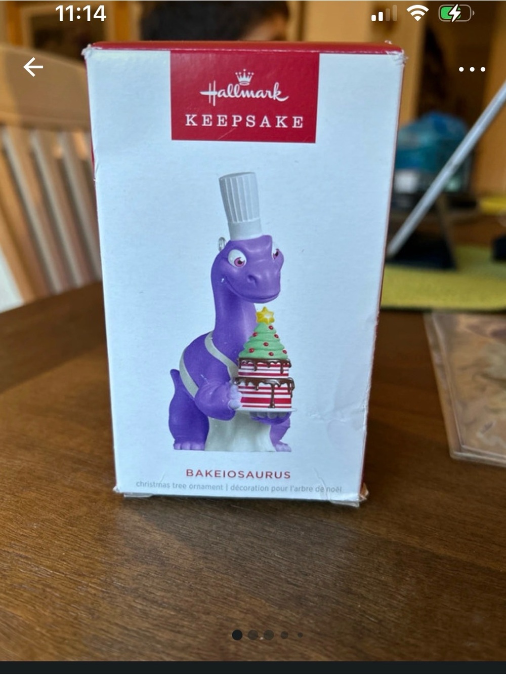 Hallmark 2025 new in box Bakeiosaurus ornament